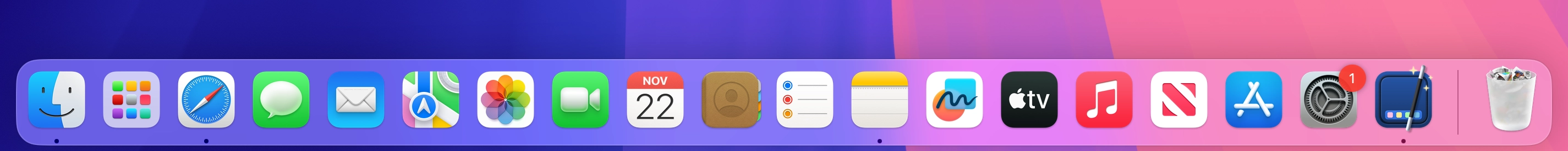 Show active apps only disabled (light)
